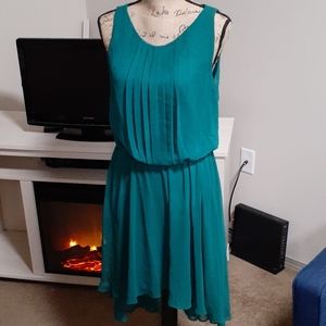 Bisou Bisou Size 8 Turquoise Dress